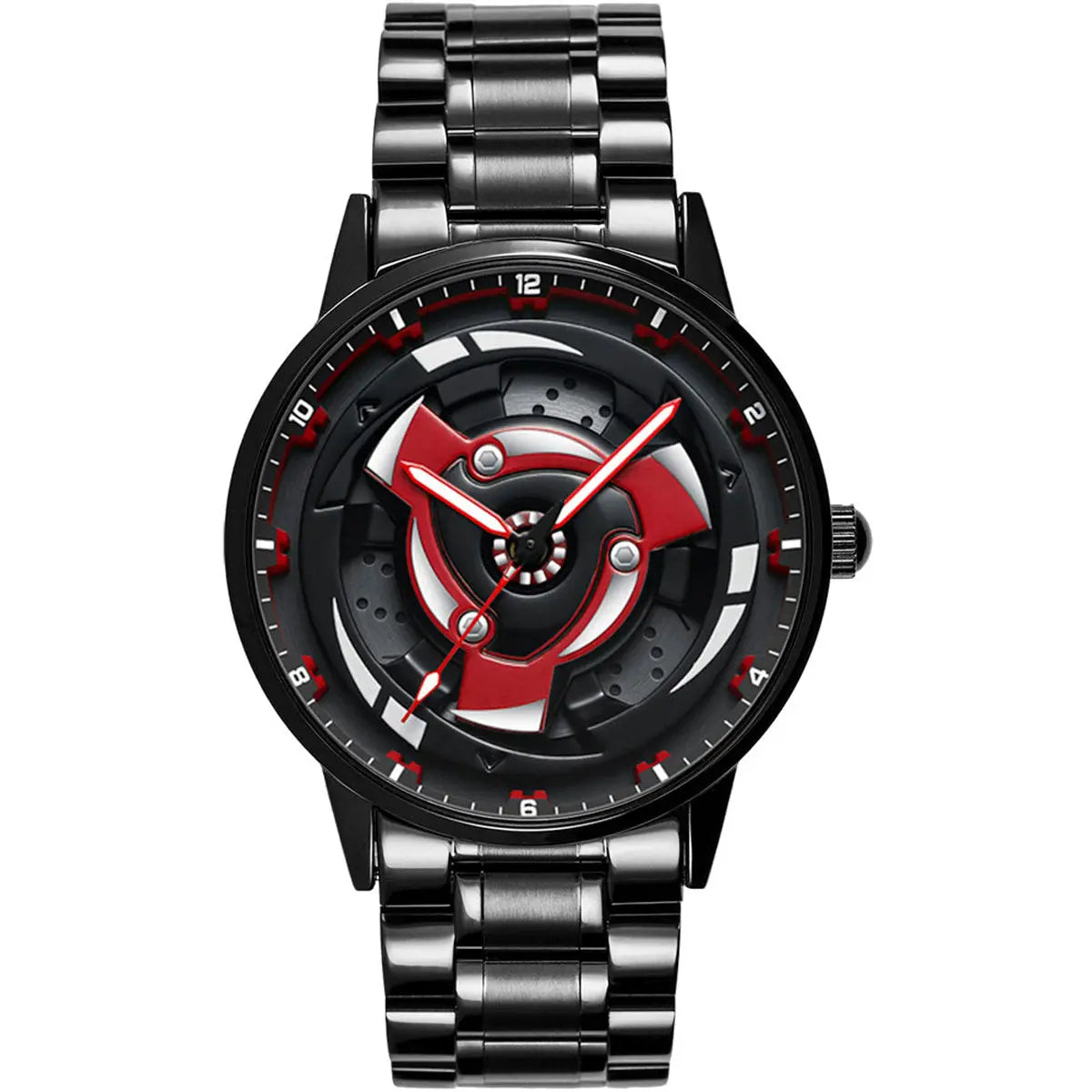 Izuna Uchiha Mangekyo Sharingan Stainless Steel Anime Watch - Luminous Water-Resistant