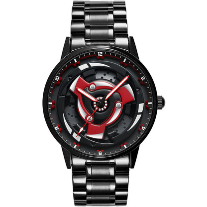 Izuna Uchiha Mangekyo Sharingan Stainless Steel Anime Watch - Luminous Water-Resistant
