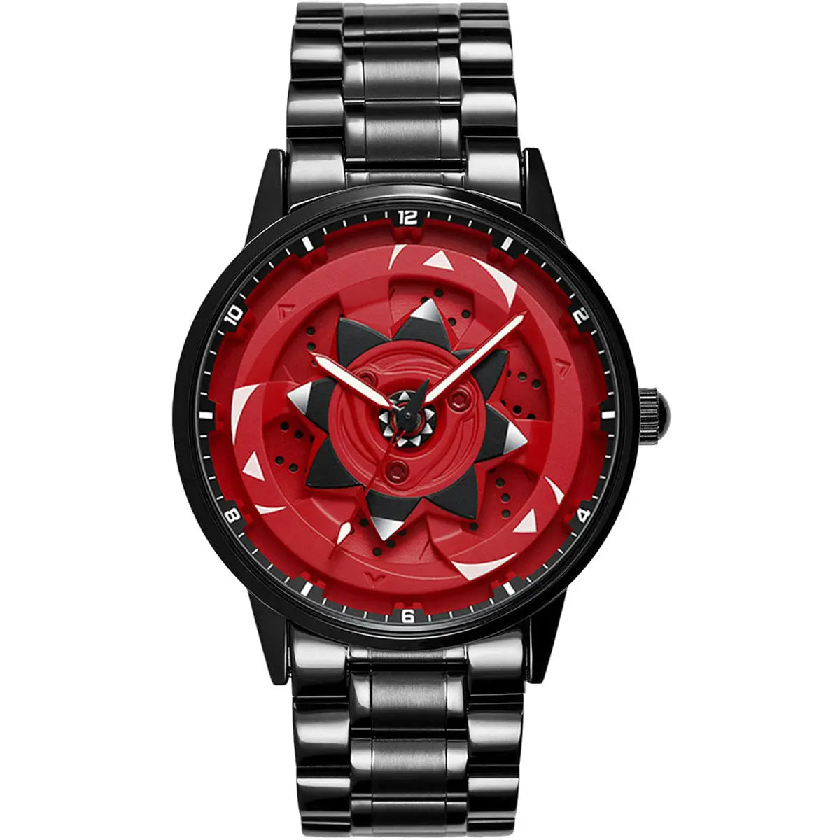 Sarada Uchiha Spinning Sharingan Watch Stainless Steel Anime Fan Gift