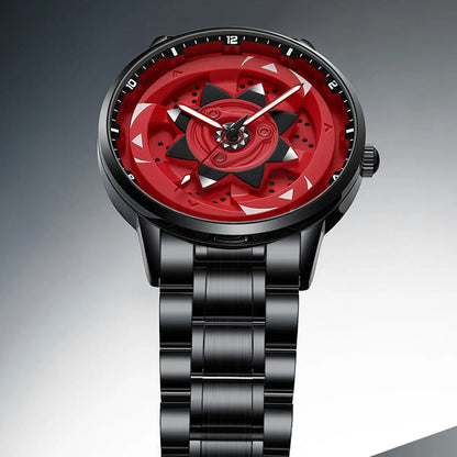 Sarada Uchiha Spinning Sharingan Watch Stainless Steel Anime Fan Gift