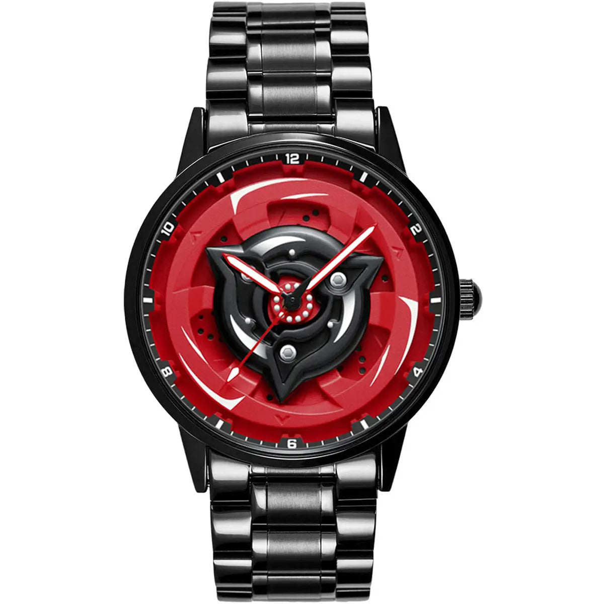 Shin Uchiha Edition Spinning Dial Mangekyō Sharingan Stainless Steel Watch