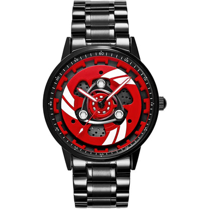 HMNWatch Pegati Monster: Bold Ducati-Inspired 3D Dial Racing Steel Watch